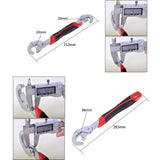 Clé à molette de clés 2 pcs multi-fonction Universal Quick Snap n Grip Clé à molette