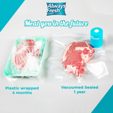 Appareil de mise Sous Vide Pour Conserver Vos Aliments (fourni avec 6 sacs reutilisables)
