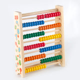 Abacus intelligent de jouet éducatif de perle en bois d'arc-en-ciel pour des enfants