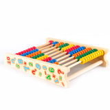 Abacus intelligent de jouet éducatif de perle en bois d'arc-en-ciel pour des enfants