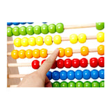 Abacus intelligent de jouet éducatif de perle en bois d'arc-en-ciel pour des enfants