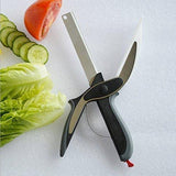 2 en 1 ciseaux alimentaire de cuisine inoxydable pour la viande, Légumes, Fruits