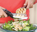 2 en 1 ciseaux alimentaire de cuisine inoxydable pour la viande, Légumes, Fruits