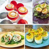 6 Pièces Cuiseurs à Oeufs Sans Coque